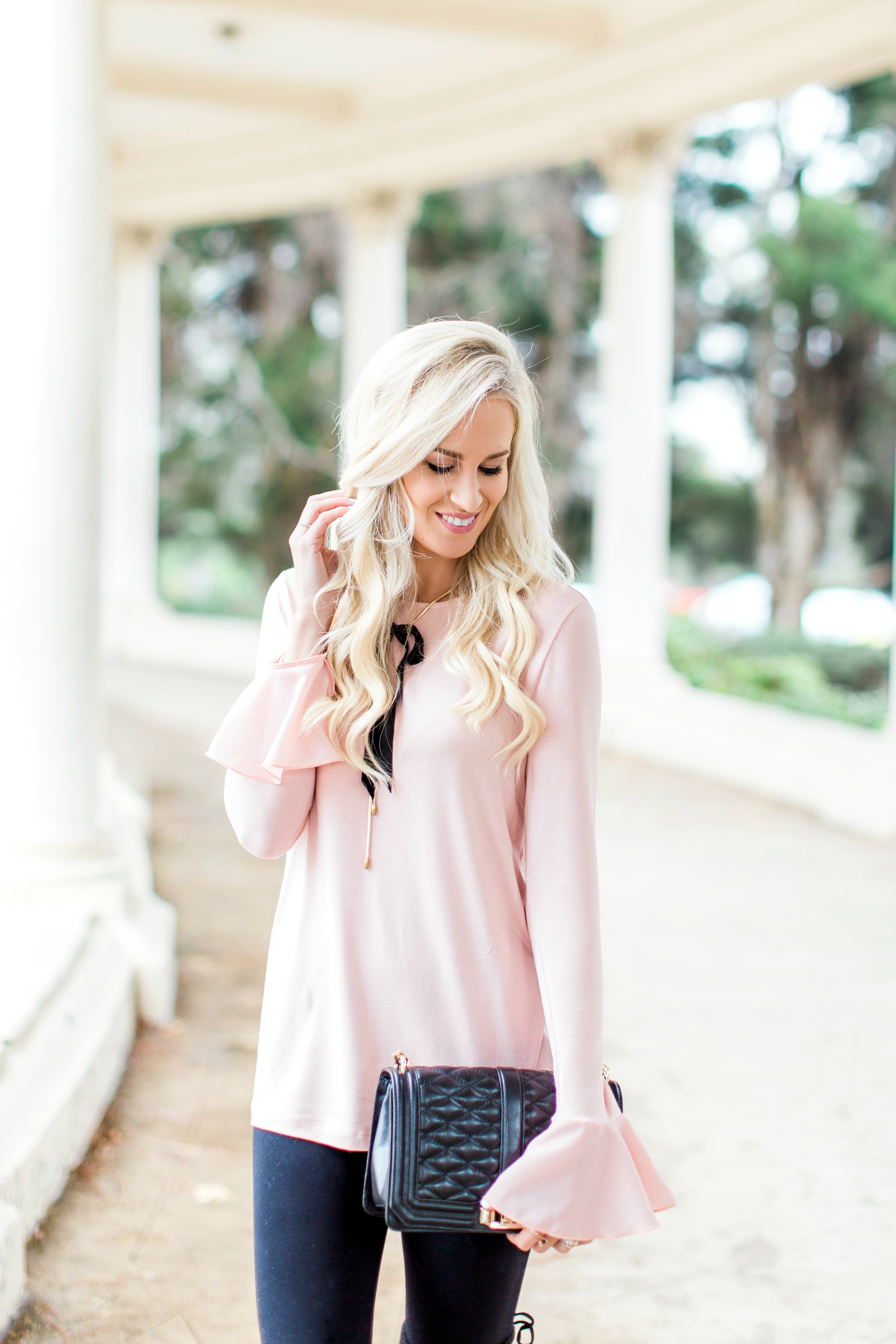 Blush Top & Over The Knee Boots - McKenna Bleu